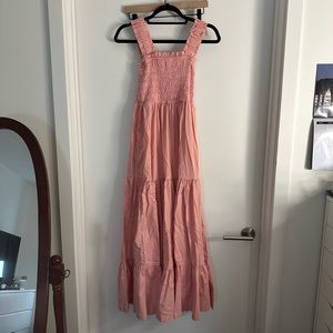 Abercrombie smocked bodice maxi dress Medium